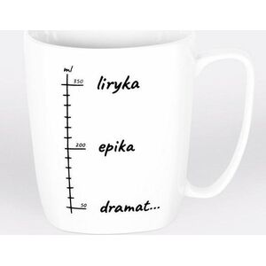 Nadwyraz.com Kubek ceramiczny bia³y Liryka, epika, dramat... (494127) - 5901005001038