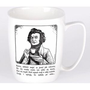 Nadwyraz.com Kubek ceramiczny bia³y Adam Mickiewicz (494133) - 5901005001052