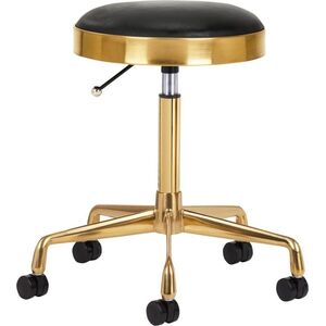 Activeshop TABORET KOSMETYCZNY H7 ZŁOTY CZARNY