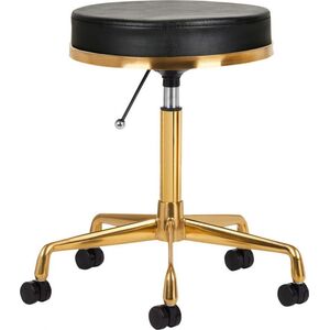 Activeshop TABORET KOSMETYCZNY H4 ZŁOTY CZARNY
