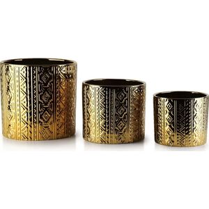 Affek Design NEVA Komplet 3 doniczek   XL19.5xh19cm L16xh14cm M13.5xh12cm