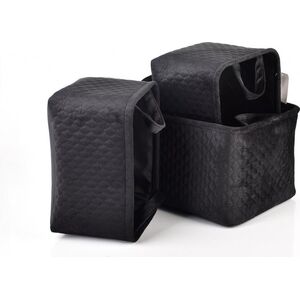 Affek Design SARA BLACK KOMPLET 3 KOSZY L38x26xh22cm,M34x23xh20cm, S30x20xh18cm