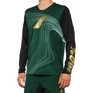 100% Koszulka męska 100% R-CORE X LE Jersey długi rękaw forest green roz. L (NEW 2022)