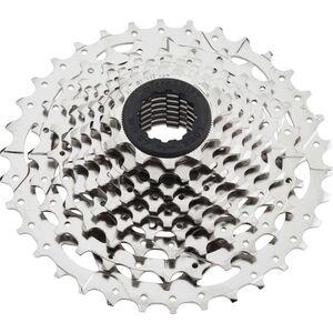 Microshift Kaseta MICROSHIFT R9/MARVO, 9.rzędowa, Stalowa, Kompatybilna z Shimano, 11-13-15-17-19-21-24-28-32, Nikiel (NEW)