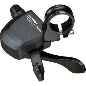 Microshift Manetka MICROSHIFT XLE, Lewa, 2.rzędowa, Kompatybilna z Shimano, Xpress Trigger, Bez Wskaźnika Przełożeń (NEW)