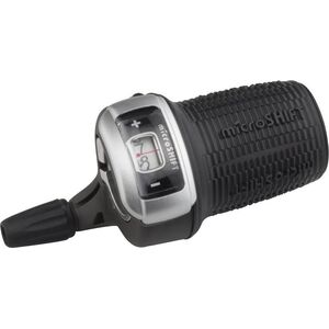 Microshift Manetka MICROSHIFT, Prawa, 9.rzędowa, Kompatybilna z Shimano, Twist Shifter, Optyczny Wskaźnik Przełożeń (NEW)