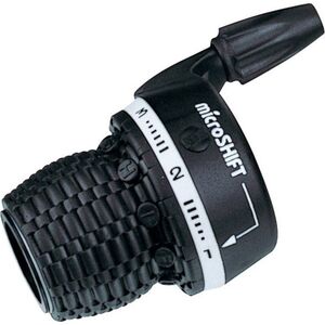 Microshift Manetka MICROSHIFT, Lewa, 3.rzędowa, Kompatybilna z Shimano, Twist Shifter, Friction (NEW)