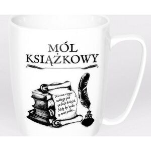 Nadwyraz.com Kubek ceramiczny bia³y Mól ksi±¿kowy (494124) - 5901005001076