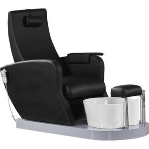 Azzurro FOTEL SPA DO PEDICURE AZZURRO 016A CZARNY Z HYDROMASAŻEM
