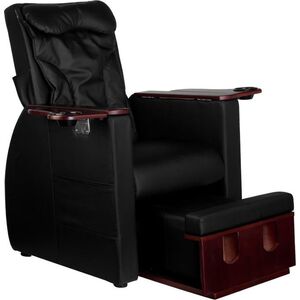 Azzurro FOTEL SPA DO PEDICURE Z MASAŻEM PLECÓW AZZURRO 101 CZARNY