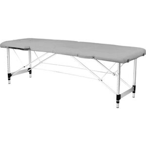 Activeshop STÓŁ SKŁADANY DO MASAŻU ALUMINIOWY KOMFORT ACTIV FIZJO 2 SEGMENTOWY SZARY