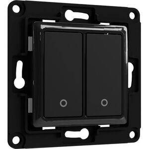 Shelly Home Shelly Accessories "Wall Switch 2" Wandtaster 2-fach Schwarz