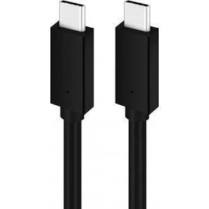 Kabel USB Platinet USB-C - USB-C 1 m Czarny (PUCC5A1B)