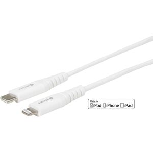 Kabel USB eStuff Lightning - USB-C 3 m Biały (ES602301)