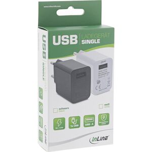 InLine InLine® USB Power Adapter Single, 100-240V to 5V/2.5A, black