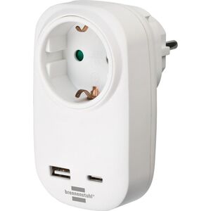 Brennenstuhl Brennenstuhl Socket Adapter with USB Power Delivery USB A/ Type C