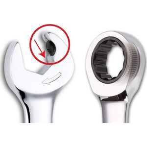 SATA SATA KLUCZ PŁASKO-OCZKOWY  11mm Z PODWÓJNĄ GRZECHOTKĄ