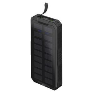 Powerbank Goobay Powerbank z baterią słoneczną do szybkiego ładowania na zewnątrz 20.000 mAh (USB-C PD, QC 3.0)