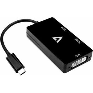 Stacja/replikator V7 USB-C (V7UC-VGADVIHDMI-BLK)