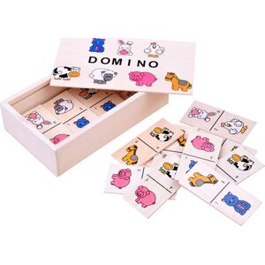 Jokomisiada Obrazkowe Domino dla dzieci zwierzątka ZA2515