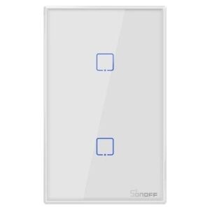 Sonoff T2US2C - 2-gang Wi-Fi Smart Wall Switch US - White