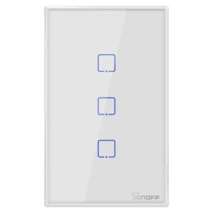 Sonoff T2US3C - 3-gang Wi-Fi Smart Wall Switch US - White