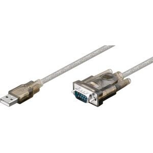 Kabel USB MicroConnect USB-A - DB-9 1.5 m Szary (USB2.0 - Serial DB9 M-M, 1,5m)