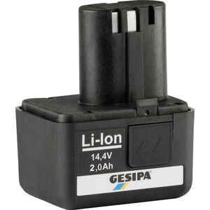 GESIPA Akumulator wtykowy litowo-jonowy, 14,4 V/2,0 Ah GESIPA