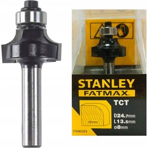 Stanley Freza TCT, apvali R6 x 24,7 mm