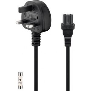 Kabel zasilający Goobay Kabel przyłączeniowy do sieci brytyjskiej, 1,5 m, czarny - Długość kabla 1.5 m