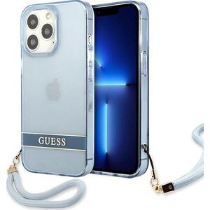 Guess Guess GUHCP13LHTSGSB iPhone 13 Pro / 13 6,1" niebieski/blue hardcase Translucent Stap