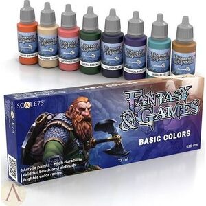 Scale75 Scale75: Fantasy & Games - Paint Set - Basic Colors