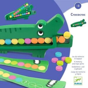 Djeco Djeco - edukacyjna gra drewniana - krokodyl