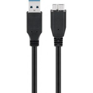 Kabel USB Goobay USB-A - micro-B 1.8 m Czarny (RB66026)