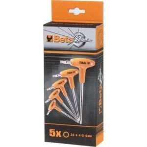 Beta Tools KOMPLET KLUCZY TRZPIEN.-KÄTOWYCH 6-KÄTNYCH,RÄKOJEÅÄ, 5SZT.