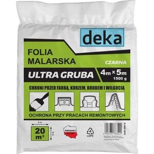 Folia malarska Deka FOLIA MALARSKA ULTRA GRUBA CZARNA 4*5M 1500G