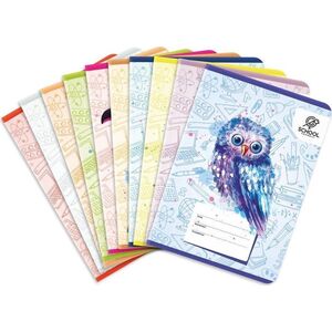 Elanders Zeszyt A5/32K linia podw. kol Puffy Birds (10szt)