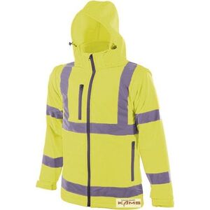 Ardon REF 501 - kurtka softshelowa wysokiej widoczności 2w1 z odpinanymi rękawami - Żółty H8905 M