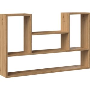 Topeshop REGAŁ WISZĄCY ŚCIENNY PÓŁKI BILBAO 4P DĄB ARTISAN