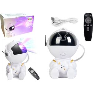 LeanToys Projektor Astronauta Z Gwiazdą LED USB Pilot Sterujący
