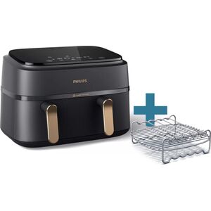 Frytkownica beztłuszczowa Philips Philips NA352/04 3000 Series Doppel-Heißluftfritteuse schw