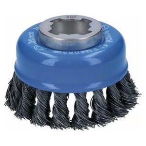 Bosch Bosch X-LOCK cup brush Heavy for Metal 75mm, knotted (O 75mm, 0.5mm wire)
