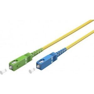 Goobay Kabel światłowodowy (FTTH), Singlemode (OS2) Yellow, Żółty (Simplex), 0,5 m - Długość kabla 0.5 m