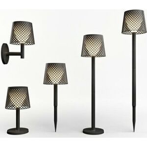 New Garden NEW GARDEN lampa ogrodowa GRETA SOLAR NEGRO 5in1 czarna