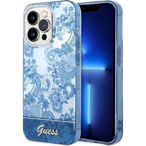 Guess Etui Guess GUHCP14XHGPLHB Apple iPhone 14 Pro Max niebieski/blue hardcase Porcelain Collection