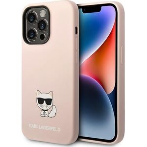 Karl Lagerfeld Etui Karl Lagerfeld KLHCP14XSLCTPI Apple iPhone 14 Pro Max hardcase jasnoróżowy/light pink Silicone Choupette Body