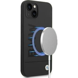 BMW Etui BMW BMHMP14MSLBLBK iPhone 14 Plus 6,7" czarny/black hardcase Silicone Signature Logo Magsafe