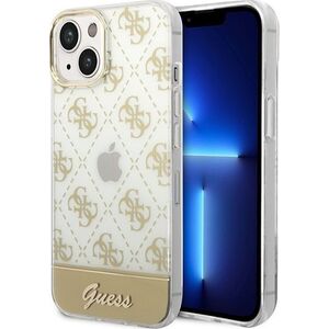 Guess Etui Guess GUHCP14MHG4MHG Apple iPhone 14 Plus złoty/gold hardcase 4G Pattern Script