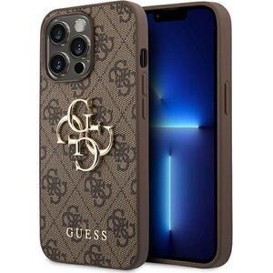Guess Guess 4G Big Metal Logo - Etui iPhone 14 Pro Max (brązowy)
