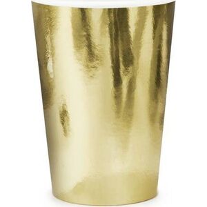 PartyDeco Kubeczki, złoty, 220ml one size